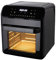 Grunkel - Freidora aire 12L - Air Fryer BLACK FRYER OVEN - 12 programas. Panel control digital a color Multifunción y ventanal visualización retroiluminada. Temporizador 60 minutos (Negro)