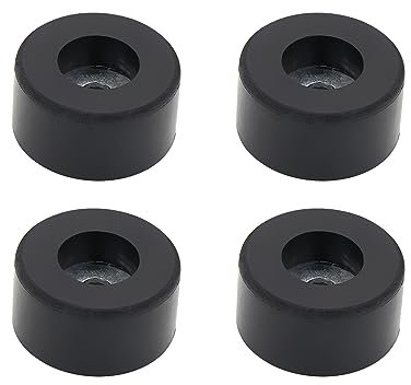 DEHOMKUS 192310GS Hochdruckreiniger-Gummifüße, Anti-Vibrations-Fußpolster für Hochdruckreiniger, Generatoren, Luftkompressor, 3,8 cm D, 1,9 cm H, 1/4 Zoll Loch, 4 Stück