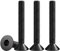 Drenky Tornillo Avellanado Negro Tornillos Avellanados con Hexágono Interior Acero Inoxidable A2 V2A Tornillos de Cabeza Avellanada Norma DIN 7991 / ISO 10642, Rosca Completa, M6 X 50 mm, 25 Piezas