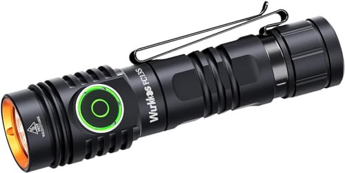 Wurkkos Klein LED Taschenlampe Aufladbar - FC13S Extrem Hell Taschenlampe 2500 Lumens - Torch Light mit 6 Lichtmodi - IP68 Wasserdichte Taschenlampe für Outdoor Indoor Aktivitäten