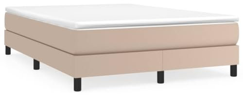 AUVYI Boxspringbett Polsterbett, Bett, Betten, Bettgestell, Schlafzimmer 140x200 cm Cappuccino-Braun Bettrahmen Betten Kunstleder