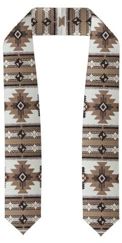 JBYJBX Schal mit Indianer-Aufdruck, klassischer Schal, Unisex, einfarbig, Abschluss, Stola, Schal, Abgeflacht, Einheitsgröße