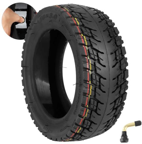TREFAN 10 Zoll Reifen 10 * 3 Ersatzräder für 10-Zoll-255 * 80- und 80/65-6 Elektroroller Ersatzreifen Selbstreparierende schlauchlose Offroad-Reifen Verdickt, Explosionsgeschützt, Langlebig (1 PCS)
