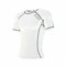 FDX Mens Compression Armour Base Layer Top Half Sleeve Thermal Gym Sports Shirt (White, Medium)