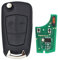 2-Tasten Autoschlüsselanhänger 433Mhz ID46 PCF7941 Chip für Opel Vauxhall Astra H 2004 2005 2006 2007 2008 2009