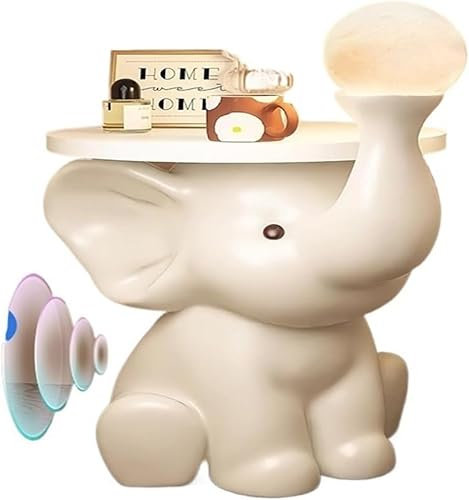 SHGDAIO Estatuas Adornos Bandeja De Escultura De Elefante De Pie, Adornos Artísticos, Regalos De Inauguración De La Casa. Adornos de Figuras de Escultura (A-2)