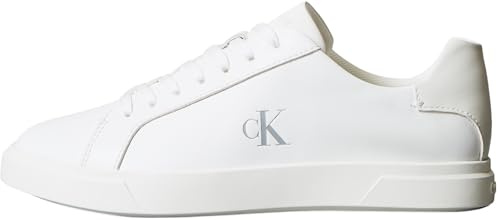 Calvin Klein Baskets Cupsole Femme Low Pro en Cuir, Blanc (Triple Bright White), 40