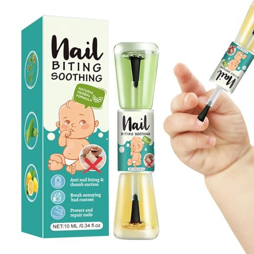 Anti-Nagelkauen-Nagellack, 10ml Anti Nagelkauen Nagellack Kinder, Nagelkauen Abgewöhnen, Nagellack Gegen Nägelkauen, Fingernägel Kauen Stoppen, Daumenlutschstopp