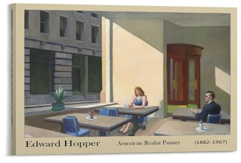 Edward Hopper, amerikanischer realistischer Maler, Kunstposter (18), Kunstdruck auf Leinwand, Poster, Wandfarbe, Kunstposter, Dekoration, moderne Wohnkunstwerke, 60 x 90 cm