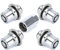 NUOSDEX Compatible avec Lexus pour 2001-2023 4 Écrous + 1 Clé 33 Mm De Hauteur Jeu D'écrous De Blocage De Roue M12 X 1,5 OEM : 00276-00900 0027600900 PT27648100 Goujons de Boulon Roue