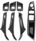 Car Interior Door Handle Carbon Fiber LHD Car Interior Door Handle Inner Panel Pull Trim Cover For BMW 5 Series F10 F11 520d 525d 530d 535i 2010-2017(RHD Carbon)
