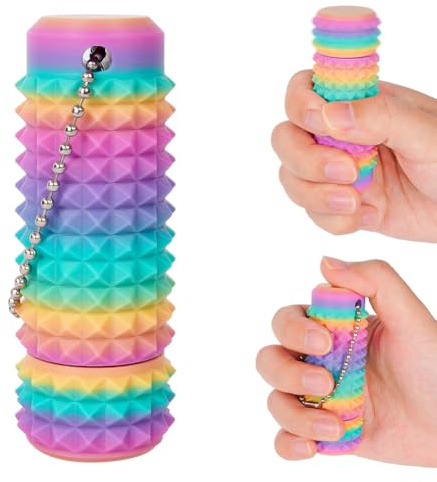 Ainiv Little Ouchies Pain Fidget, Sensorik Spielzeug | Spiky Grippie Stim Keychain, Fidl Bitz Fidget Toys, Pocket Mini Fidget Toy, ADHS Spielzeug für Stressabbau und Fokus