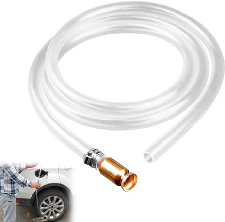 DOKRIN Pompe carburante per motore auto,Pompa a sifone per benzina manuale autoadescante 2M per auto per benzina/liquidi