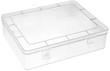 Aboiled Small Bead Organizers Box 13Pieces Plastic Storage Cases Transparent PP with Hinged Lid