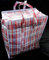 10 x Small Plastic Shopper Shopping Storage Laundry Bags with Zip 34cm x 40cm x 18cm