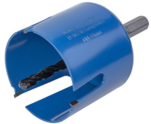 wolfcraft 3882000 - Trépan Traversant Multimatériaux CT - Diamètre 68 mm - Queue 6 Pans - Avec Foret Centreur CT - Diamètre 8 mm