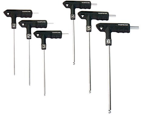 Topeak Innensechskantschlüssel Set T-Handle DuoHex, Silver/Black, One Size