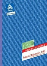 Avery Zweckform© 1769 Rapport/Regiebericht, DIN A4, selbstdurchschreibend, 2 x 40 Blatt, weiá, gelb