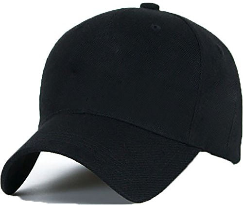 Baumwolle Baseball Cap Caps ANT Ameise Cocaine Caviar Bad Hair Day schwarz with Adjustable Strap Snapback (Plain Black)