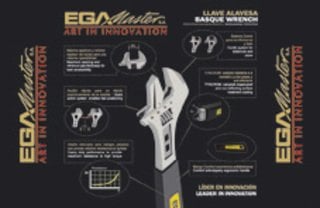 Egamaster - Lona llave alavesa curvo/ado concavo 350x220cm