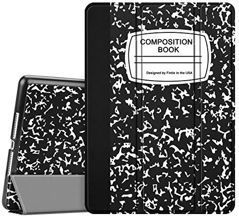 Fintie iPad 9,7 Zoll 2017 Hülle – leichte, schlanke Schale mit Standfunktion mit automatischer Wake-/Sleep-Funktion für Apple iPad 9,7 Zoll 2017 Release Tablet, Kompositionsbuch, Schwarz