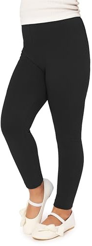 Merry Style Leggins Mallas Pantalones Largos Ropa Deportiva Niña MS10-130 (Negro, 134 cm)