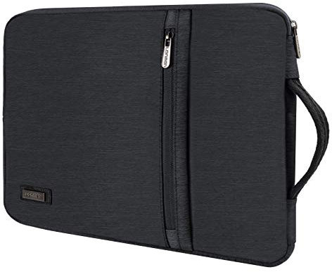 LONMEN 15.6 Zoll Wasserdicht Laptop Sleeve Hülle Tasche Laptophülle Notebook mit Griff für 15.6 HP 15/15.6 ThinkPad E575 / 15.6 Lenovo IdeaPad S510 / Acer Swift 3, Dunkelgrau