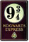 Logoshirt®️ Harry Potter I Hogwarts Express I Platform 9 3/4 I Logo I Blechschild Retro I 3D Motiv I 20x30cm