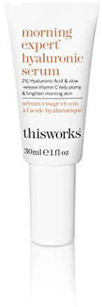 This Works Morning Expert Hyaluronic Serum 30ml — Jugendliches Hyaluronsäure-Serum mit Vitamin C und persischem Seidenbaumextrakt zur Aufhellung der Haut