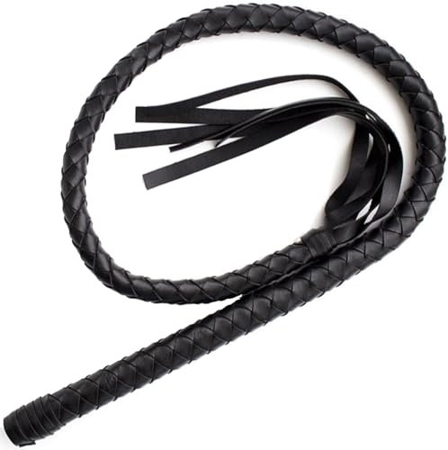 Peitsche Bdsm 110cm schwarz Flogger für intensive Rollenspiele Sex spiele für die paare Erotik-spiel stark & flexibel Lederpeitschen Bdsms spielzeug extrem für frauen dominante Fantasien FOPS B21-9
