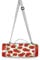BEUSS Rote Erdbeere Picknickdecke wasserdicht Kreative Runde Picknick-Matte Kampierende Strand Yoga Decken Matten im Freien Faltbar Leicht Matte Decke mit Tragegriff(148cm x 148cm)
