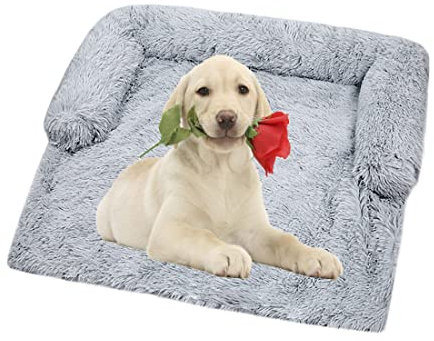 Vinnykud Couchkissen für Hunde und Katzen Plüsch Hundematte Grosse Hundebett Hundesofa Wasserfeste Unterseite Hundedecke Sofaschutz mit Reißverschluss Hundedecke Waschbar Kofferraumschutz