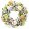 Osterkranz mit bunten Fischblumen und Eiern – Girlande für Ostern mit bunten Ästen in Frühlingsfarben – dekorative Tischdekoration für Feiern und Ostern – Geschenkidee