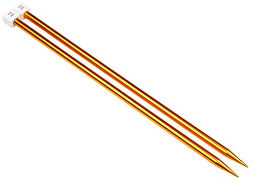 Coopay Stricknadeln 9,0 mm, 35 cm Lang Stricknadel aus Metall für Professionelle Stricker, Leichte Aluminium Stricknadeln für Arthritische Hände, Lange Nadeln für Pullover, Decken, Große Projekte