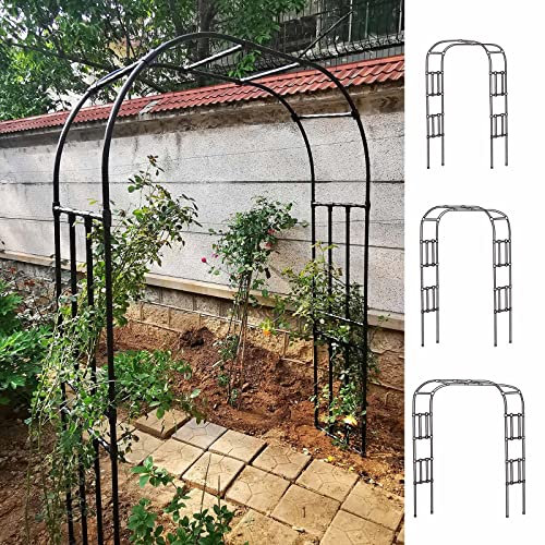 Garten Rosenbogen Rankbogen wetterfest Rankhilfe Rankgitter Kletterrosen Torbogen für Pergola Gartentor 120cm/180cm/210cm/230/250/280 cm Robuster (Größe : B300 x H240cm)