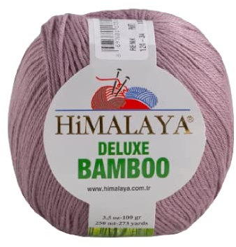 Strickfein Himalaya Deluxe Bamboo Wolle Strickgarn 60% Bambus 40% Baumwolle 100gr 124-34 Dunkelrosa