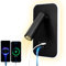uksunvi LED Reading Light USB tipo - C Double charge Electric Zut Switch se puede ajustar 12w LED Spotlight 3000k Wall Light Aluminium Bed Light se puede girar (Negro rectangular)