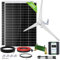 ECO-WORTHY 640W 12V Kit Eolico Solare: Generatore di Turbina Eolica da 400W + 2 Pannello Solare Monocristallino 120W + Regolatore di Carica Solare Ibrido per La Casa Sistemi Indipendente Dalla Rete