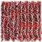 LATERN 10M Weihnachts Lametta Girlande, Rotefarbe Metallisches Lametta Grobes Glitzerndes Lametta Dicke Glänzende Girlande mit Frostspitze für Weihnachtsbaum Winter Hochzeit Urlaub Party Dekoration