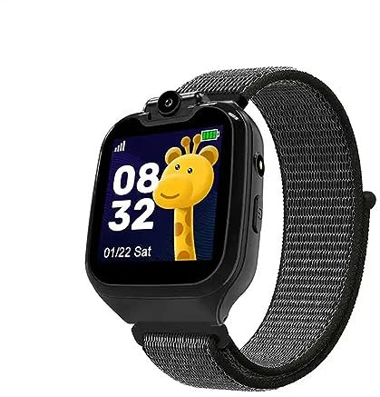 Smartwatch, Telefonuhr-Supportanruf, SOS-Alarm, MP3, Foto, Spiel, Klassenzimmermodus, Zwei-Wege-Sprachanrufe, Selfie-Kameras und Videorecorder (Schwarz)