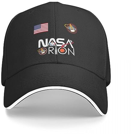 OAKITA Basecap Artemis Mission Orion Offizielles Logo mit USA-Flagge Baseballkappe Rugby Sonnencreme Junge Mütze Damen