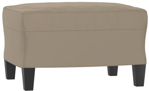 vidaXL Fußhocker Taupe 60x50x41 cm Mikrofasergewebe