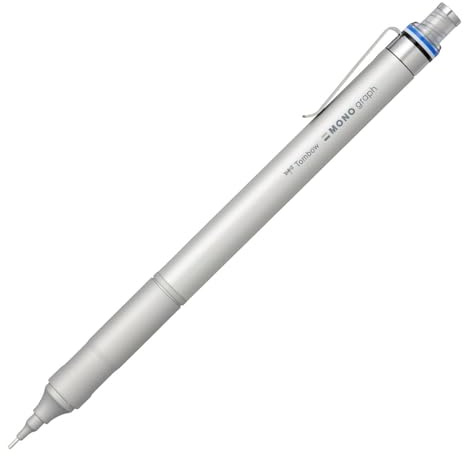 Tombow Mono Graph Fine Mechanical Pencil • 0.5mm • Silver