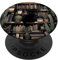 Black Cat Aesthetic Buchbibliothek, Vintage-Kaktus, tropischer Stil PopSockets Klebender PopGrip
