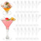 DOERDO 20 Pcs Acrylic Martini Glasses, 5 oz Unbreakable Cocktail Glasses for Wine, Champagne, Margarita, Ice Cream