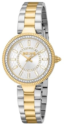 Just Cavalli Damen Analog Quarz Uhr mit Edelstahl Armband JC1L308M0085