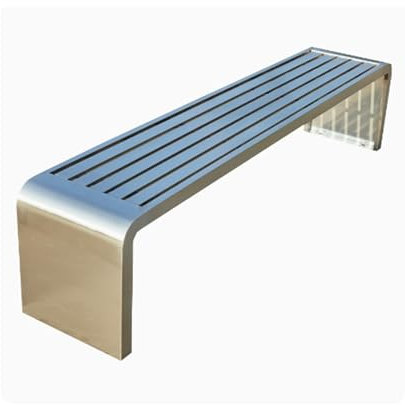 GAMAK Gartenbank Wetterfest Sale, Gartenbank Metall ohne lehne, Balkonbank für 2 Bis 3 Personen Sitzbank 400 Kg Belastbar Gartenmöbel für Balkon Terrasse (Size : 150cm)
