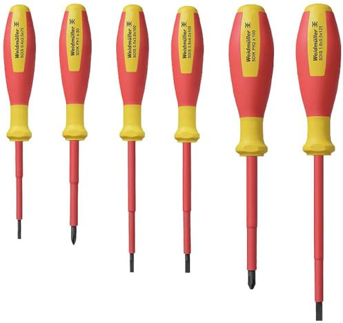 Weidmüller SDI SET S2.5-5.5/PH1/2 VDE Schraubendreher-Set Schlitz, Kreuzschlitz Phillips