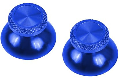 Ceozon Replacement Metal Thumb Grips Accessories for Ps5 Controller Thumbsticks Swap Joysticks Repair Kit Blue