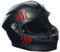 6 Paare Motorrad Sticker Monster Klaue Sticker 7,5x7,5cm Motorradhelm Aufkleber Motorrad Kratzer Helm Aufkleber für Motorrad Helm Auto Kratzspuren Selbstklebend Wasserfest (Rot)